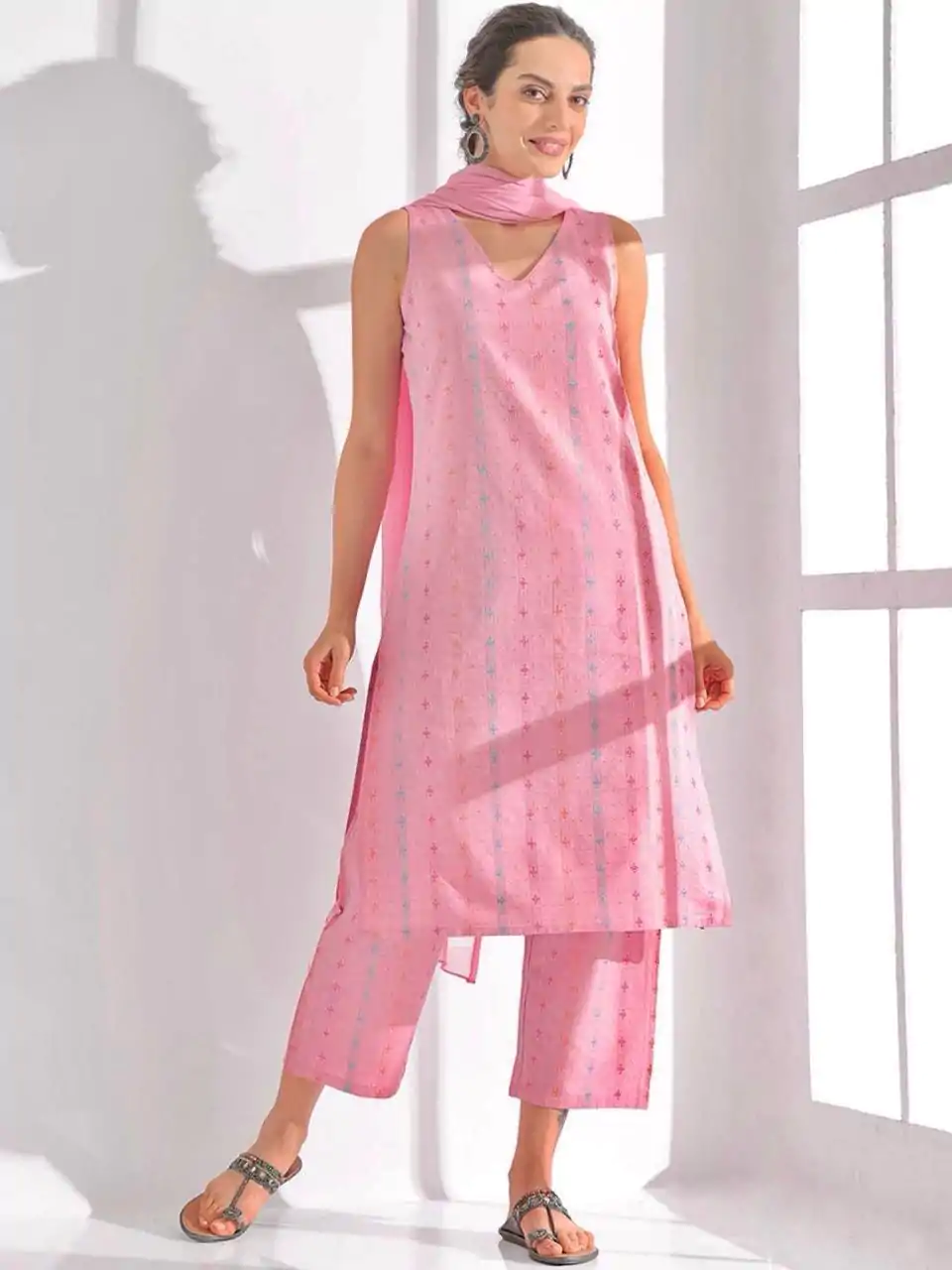 INLI Ghibli Pink Color Pure Cotton Print Salwar Suit Casual, Wedding, Party, Festive, Events Etc.4-6 Working Days@ 1499/-only | Jump Suits, Salwar suit, Casual Suits, Creative suits, Designer Suits, Palazzo Suits, Party Wear Suits, Patiala Suits, Straight Suits