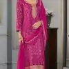 V 70531 Rani Pink Color Viscose Silk Sequence Work Digital Print Salwar Suit Casual, Wedding, Festive, Events . Expected Delivery  4-6 Working Days @2099/-      | Jump Suits, Salwar suit, Casual Suits, Creative suits, Designer Suits, Palazzo Suits, Party Wear Suits, Patiala Suits, Straight Suits