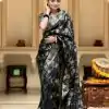 MB 494 Black Color Soft Litchi Silk All Over Weaving Saree Casual, Wedding, Festive, Events . Expected Delivery  4-6 Working Days @1199/- only                                                                                                                                             | Sarees, Bollywood Sarees, Creative Sarees, Designer Sarees, Embroidered Sarees, Ethnic Saree, Modern Digital sarees, Party Wear Sarees