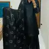Fantastic Black Color Fendi Silk Salwar Suit