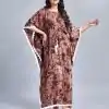 Glowing Brown Color Rayon Slab Center Belt Kaftan Suit
