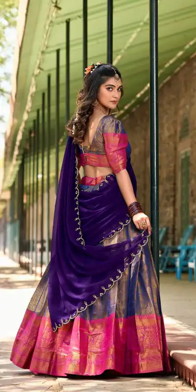 LNB 2020 Blue Color Kanjivaram Zari Weaving Work Lehenga Choli Wedding, Party, Festive, Events Etc. Delivery 4-6 Working Days Rs 1899 | Lehenga, Bollywood Lehenga, Creative Lehenga, Designer Lehenga, Embroidered Lehenga, Party Wear Lehenga
