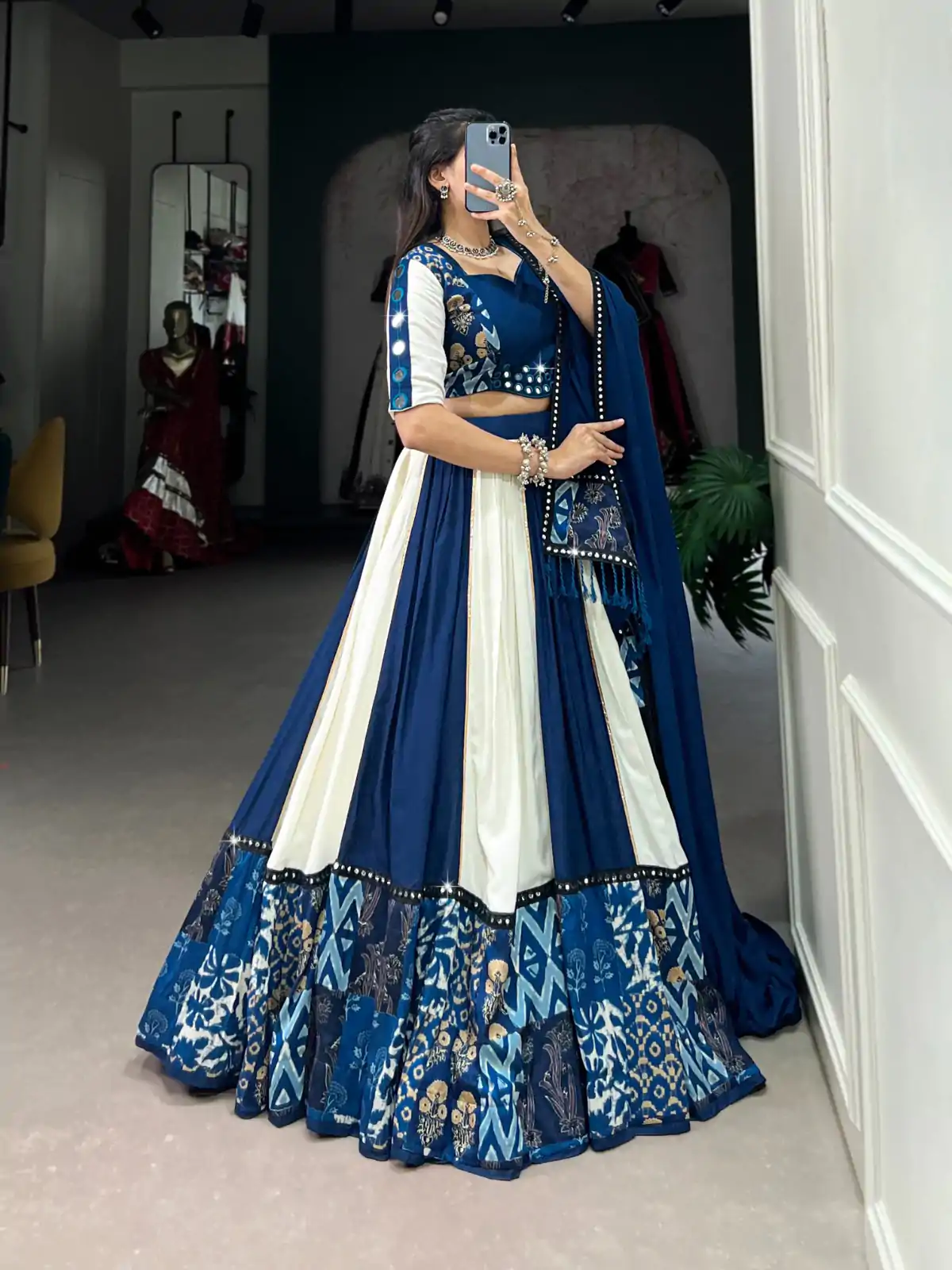 LNB 1714 Blue Color Pure Rayon Plain Printed With Paper Mirror Work Lehenga Choli Wedding, Party, Festive, Events Etc. Delivery 4-6 Working Days Rs 3599 | Lehenga, Bollywood Lehenga, Creative Lehenga, Designer Lehenga, Embroidered Lehenga, Party Wear Lehenga