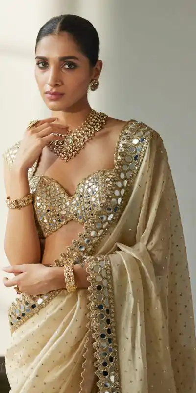 DF 3416 Grey Color Organza 5 Mm Sequins Work Saree Casual, Wedding, Festive, Events . Expected Delivery  4-6 Working Days @1949/- only                                                                                | Sarees, Bollywood Sarees, Creative Sarees, Designer Sarees, Embroidered Sarees, Ethnic Saree, Modern Digital sarees, Party Wear Sarees