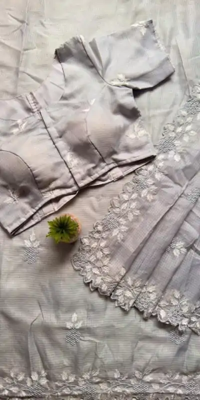 DF KOTA Grey Color Kota Doriya With Multi Thread Work Slapp Border Saree Casual, Wedding, Festive, Events . Expected Delivery  4-6 Working Days @1999/- only                                                 | Sarees, Bollywood Sarees, Creative Sarees, Designer Sarees, Embroidered Sarees, Ethnic Saree, Modern Digital sarees, Party Wear Sarees