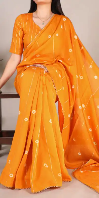 YNF 7503 Mustard Color Viscose chanderi Sequins zari gota patti Saree Casual, Wedding, Festive, Events . Expected Delivery  4-6 Working Days @1499/- only                                                                                | Sarees, Bollywood Sarees, Creative Sarees, Designer Sarees, Embroidered Sarees, Ethnic Saree, Modern Digital sarees, Party Wear Sarees