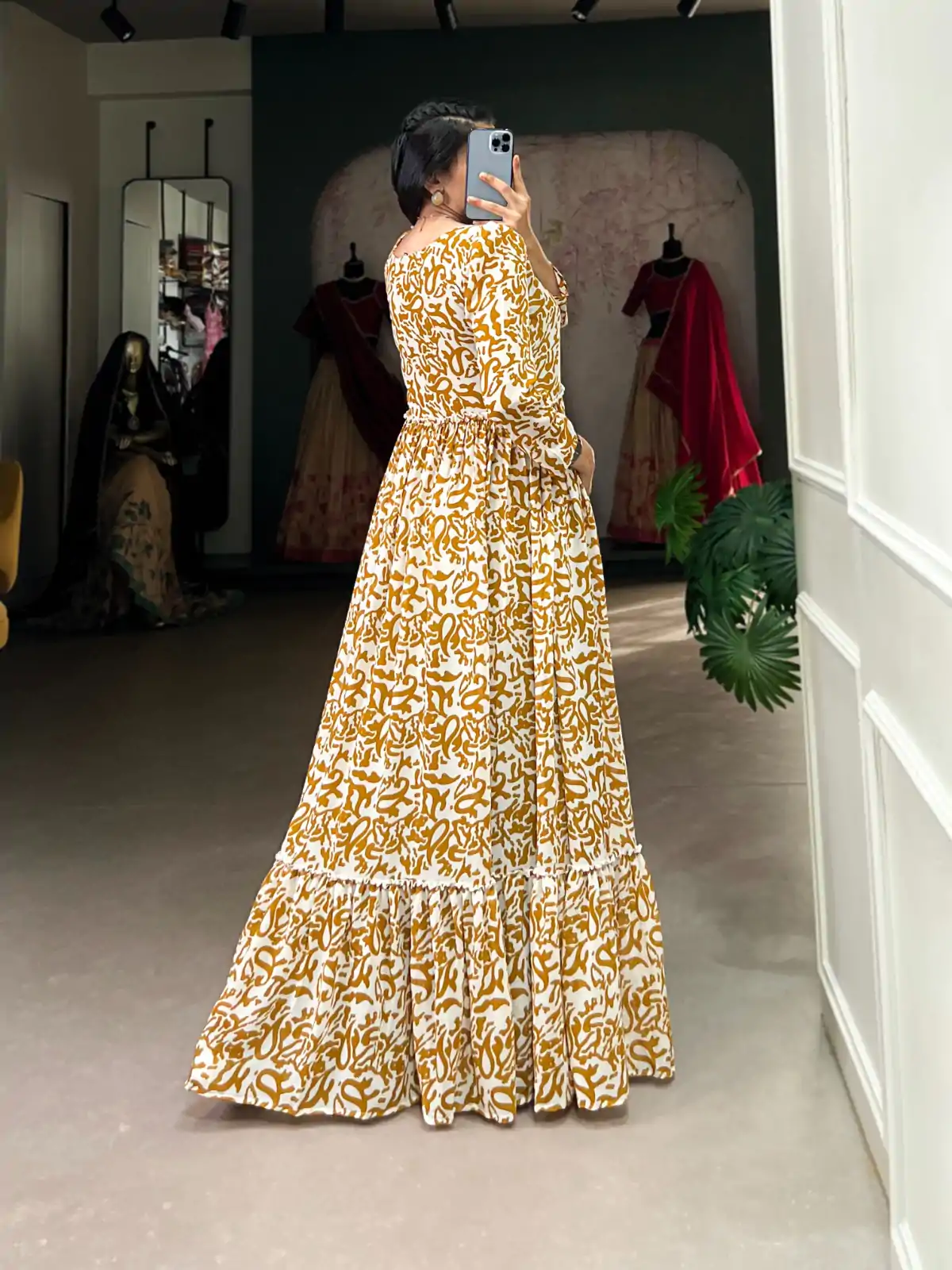 YNF 5016 Mustard Color Georgette Plain Sequins Embroidery Lace Gown Casual, Wedding, Festive, Events . Expected Delivery  4-6 Working Days @1599/- only      | Gowns, Bollywood Gowns, Creative Gowns, Designer Gowns, Embroidered Gowns, Party Wear Gowns