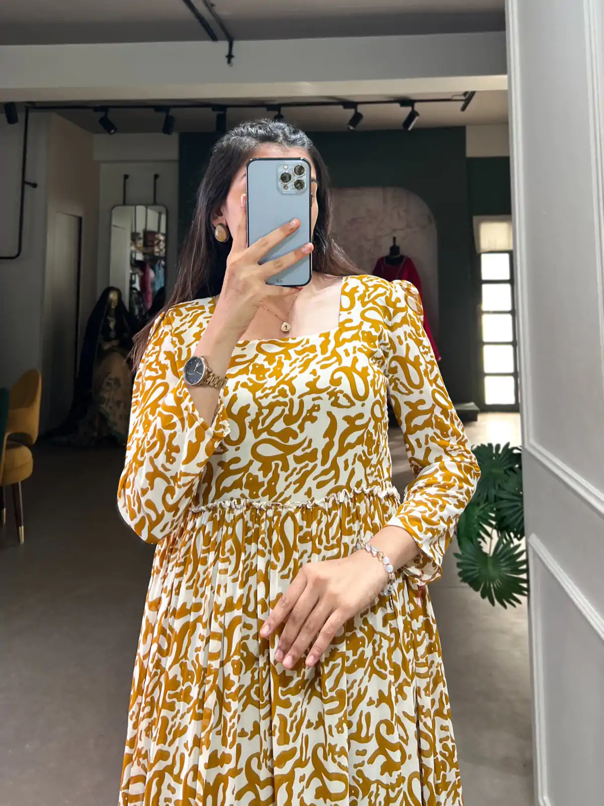 YNF 5016 Mustard Color Georgette Plain Sequins Embroidery Lace Gown Casual, Wedding, Festive, Events . Expected Delivery  4-6 Working Days @1599/- only      | Gowns, Bollywood Gowns, Creative Gowns, Designer Gowns, Embroidered Gowns, Party Wear Gowns