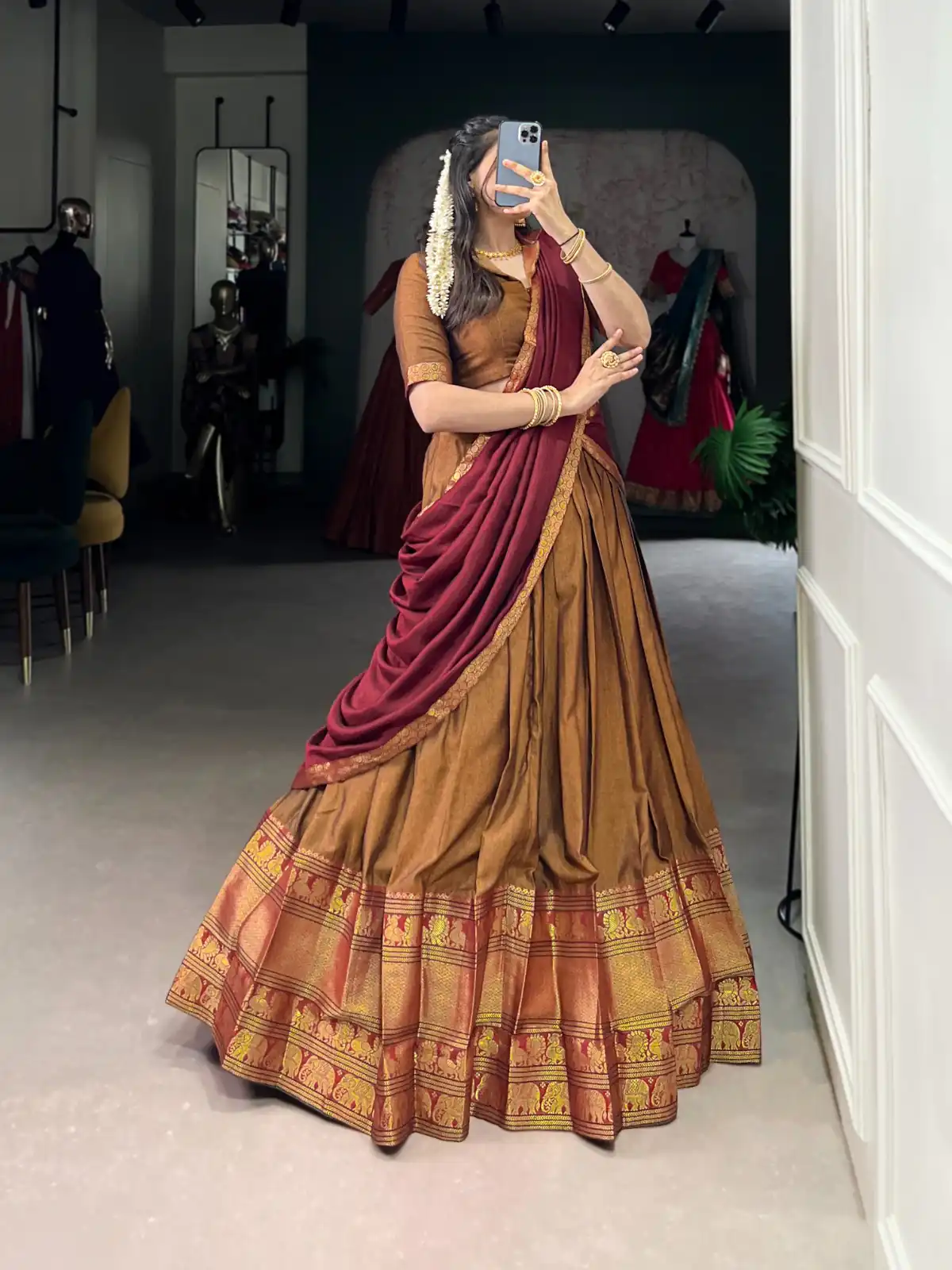 LNB 2040 Mustard Color Narayan Pet Zari Weaving Lehenga Choli Choli Festive Party Wedding, Events etc. Delivery 4-6 Working Days @1899/- | Lehenga, Bollywood Lehenga, Creative Lehenga, Designer Lehenga, Embroidered Lehenga, Party Wear Lehenga