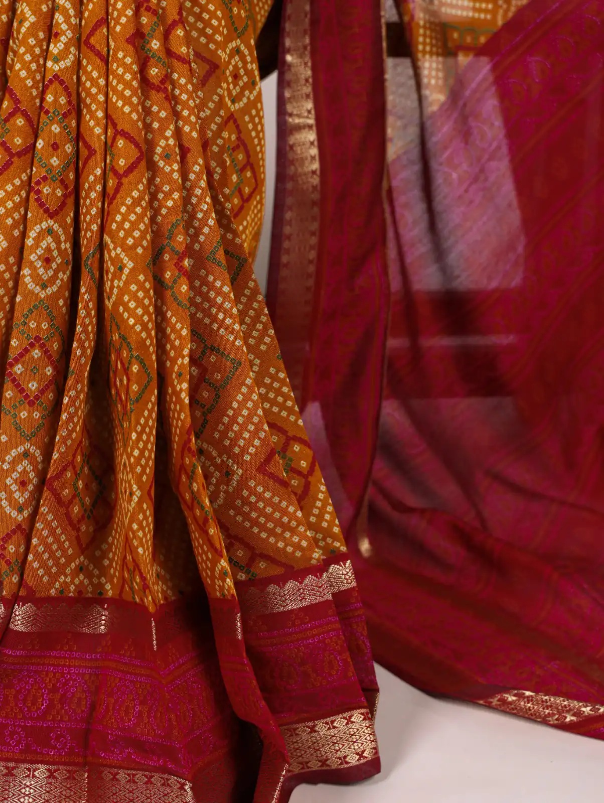 YNF 7046 Mustard Color Polyester Chanderi Print Zari Weaving Work Saree Casual, Wedding, Festive, Events . Expected Delivery  4-6 Working Days @1549/- only                                                                                | Sarees, Bollywood Sarees, Creative Sarees, Designer Sarees, Embroidered Sarees, Ethnic Saree, Modern Digital sarees, Party Wear Sarees