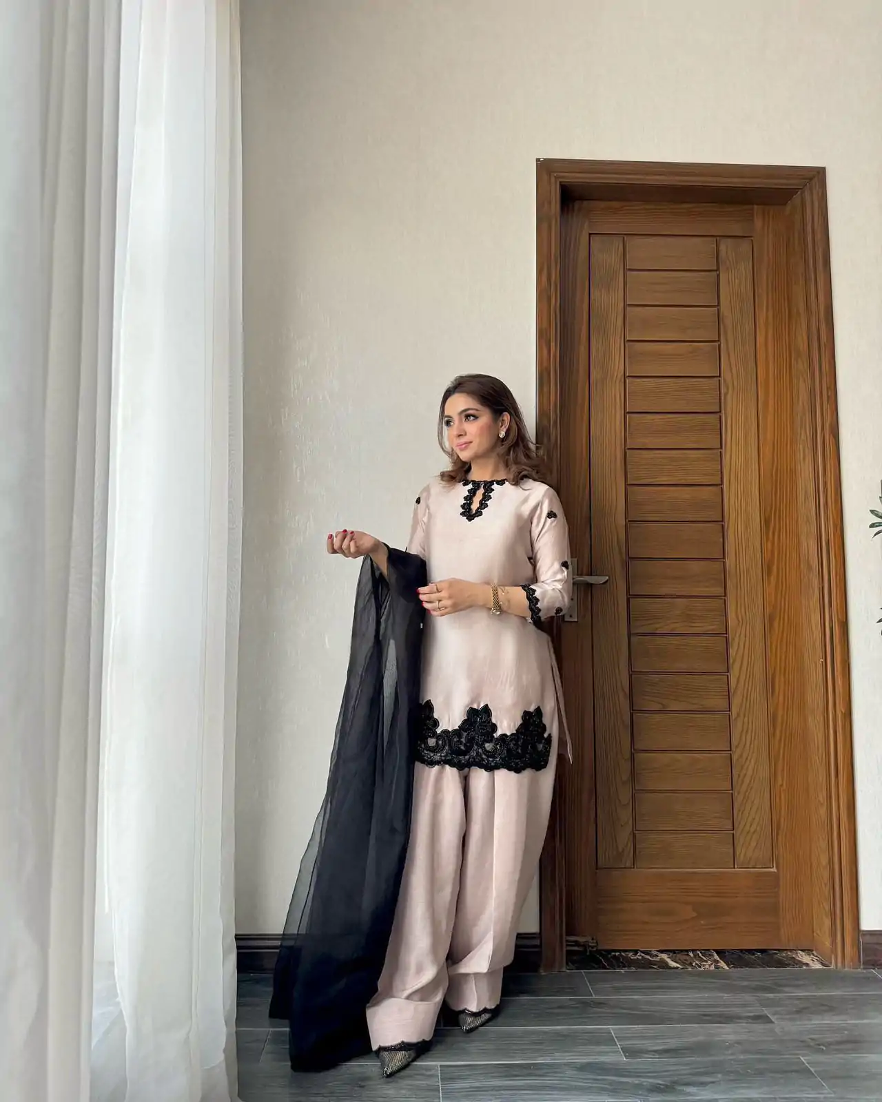 BE 371 Off White Color French Crape Sequence Embroidery Beads Salwar Suit Casual, Wedding, Festive, Events . Expected Delivery  4-6 Working Days @2099/- only      | Jump Suits, Salwar suit, Casual Suits, Creative suits, Designer Suits, Palazzo Suits, Party Wear Suits, Patiala Suits, Straight Suits