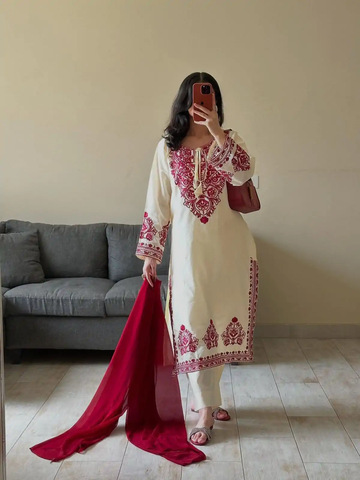 BE 386 Off White Color Roman Silk Embroidery Work Salwar Suit Casual, Wedding, Festive, Events . Expected Delivery  4-6 Working Days @1899/- only      | Jump Suits, Salwar suit, Casual Suits, Creative suits, Designer Suits, Palazzo Suits, Party Wear Suits, Patiala Suits, Straight Suits