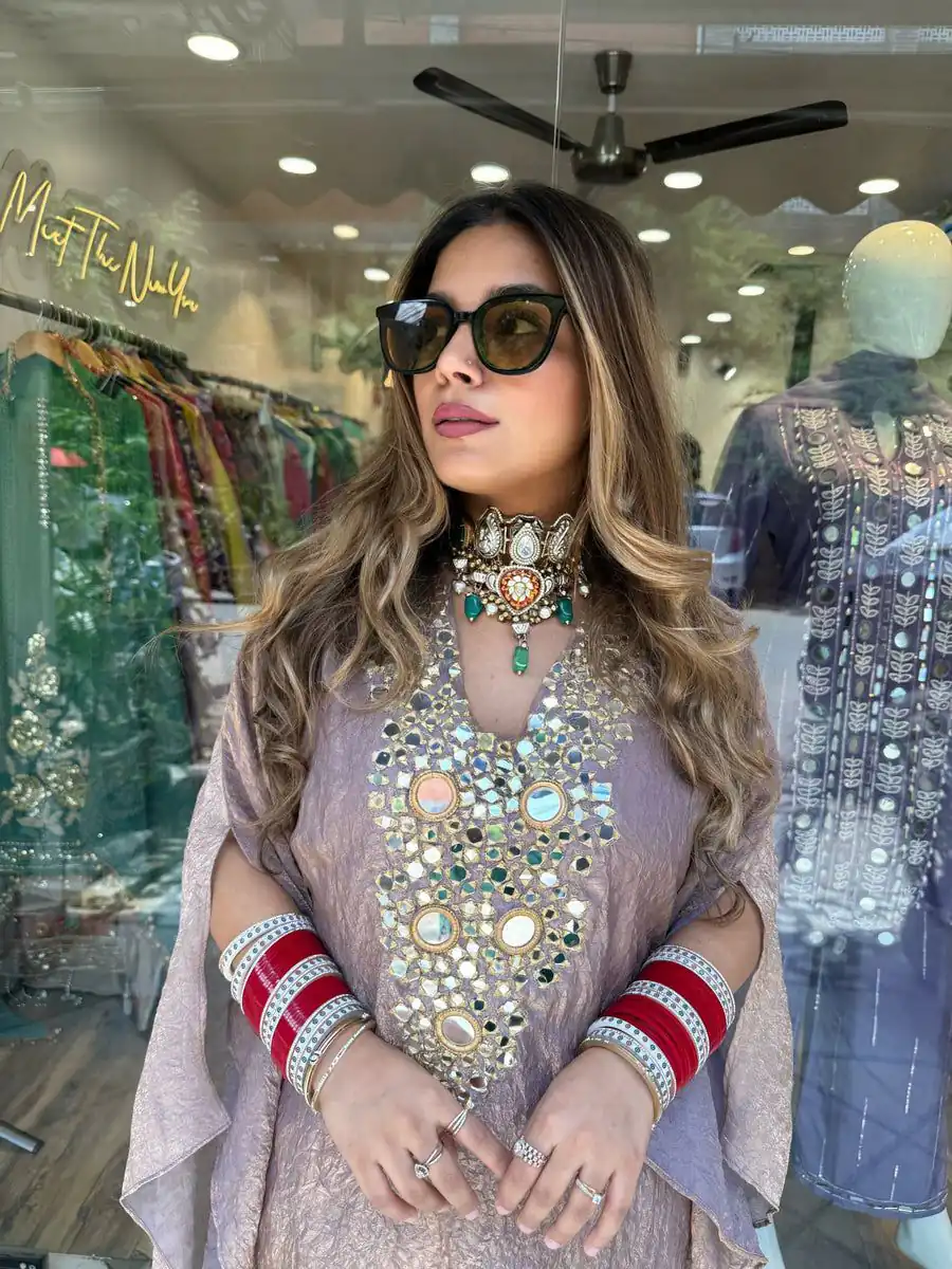 LG 1890 Onion Color Fendy Embroidery With Real Mirror Work Salwar Suit Casual, Wedding, Festive, Events . Expected Delivery  4-6 Working Days @1849/- only      | Jump Suits, Salwar suit, Casual Suits, Creative suits, Designer Suits, Palazzo Suits, Party Wear Suits, Patiala Suits, Straight Suits