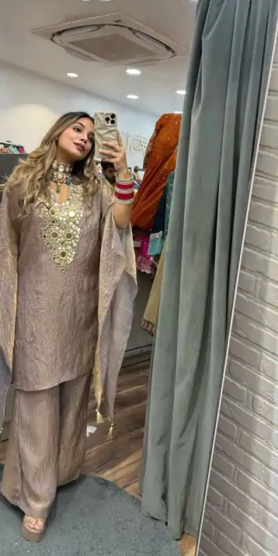 LG 1890 Onion Color Fendy Embroidery With Real Mirror Work Salwar Suit Casual, Wedding, Festive, Events . Expected Delivery  4-6 Working Days @1849/- only      | Jump Suits, Salwar suit, Casual Suits, Creative suits, Designer Suits, Palazzo Suits, Party Wear Suits, Patiala Suits, Straight Suits