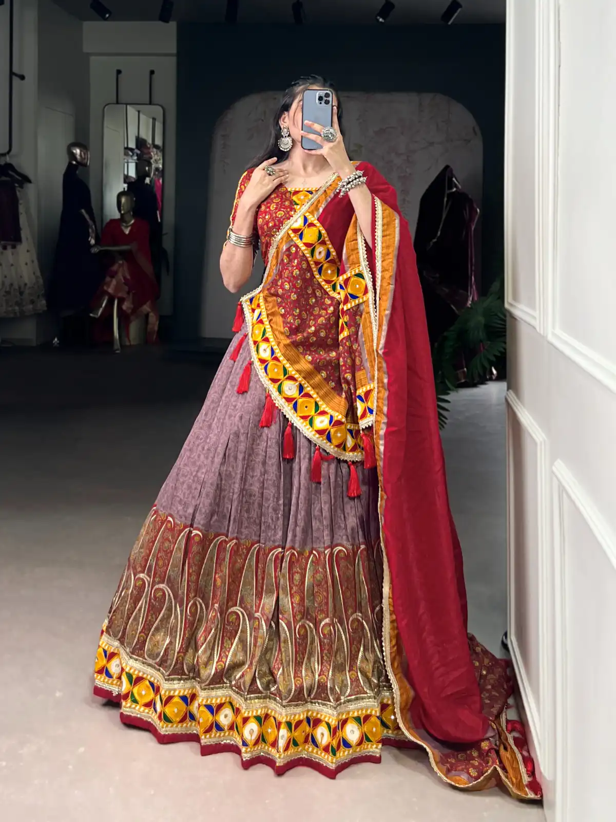 LNB 1745 Onion Color Tasar Silk Kashmiri Foil Print Gamthi Work Sequins Lehenga Choli Wedding, Party, Festive, Events Etc. Delivery 4-6 Working Days Rs 2999 | Lehenga, Bollywood Lehenga, Creative Lehenga, Designer Lehenga, Embroidered Lehenga, Party Wear Lehenga