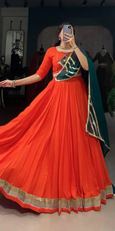 LNB 1651 Orange Color Pure Rayon Embossed Design Lace Touch Up Lehenga Choli Wedding, Party, Festive, Events Etc. Delivery 4-6 Working Days Rs 3199 | Lehenga, Bollywood Lehenga, Creative Lehenga, Designer Lehenga, Embroidered Lehenga, Party Wear Lehenga