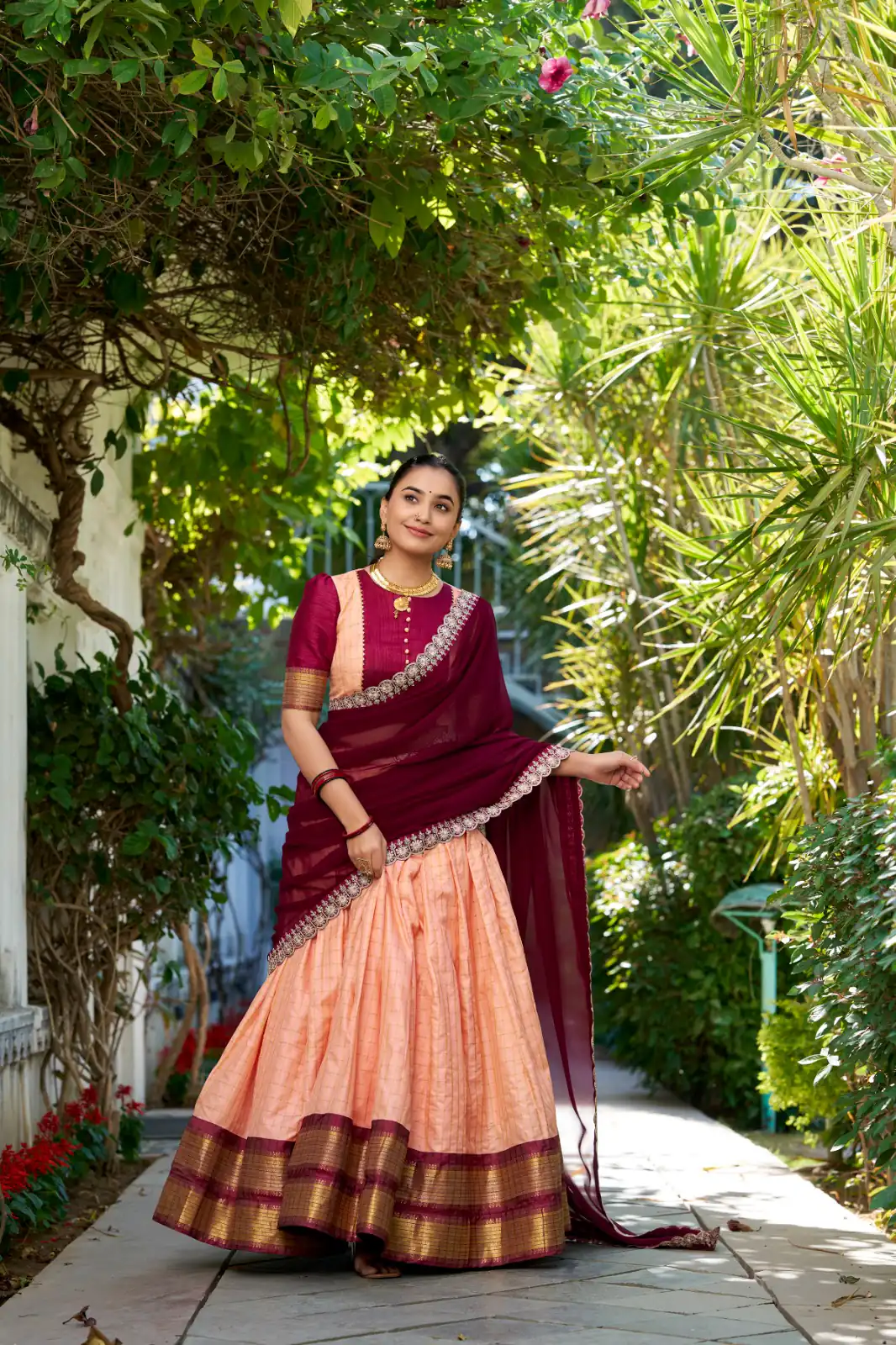 LNB 2010 Peach Color Zari Chex With Zari Weaving Work Lehenga Choli Wedding, Party, Festive, Events Etc. Delivery 4-6 Working Days Rs 2149 | Lehenga, Bollywood Lehenga, Creative Lehenga, Designer Lehenga, Embroidered Lehenga, Party Wear Lehenga
