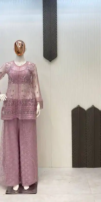 LG 1943 Pink Color Butterfly Net Sequence Embroidery Work Salwar Suit Casual, Wedding, Festive, Events . Expected Delivery  4-6 Working Days @1999/- only      | Jump Suits, Salwar suit, Casual Suits, Creative suits, Designer Suits, Palazzo Suits, Party Wear Suits, Patiala Suits, Straight Suits