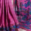 YNF 7035 Pink Color Polyester Chanderi Printed Zari Weaving Work Saree Casual, Wedding, Festive, Events . Expected Delivery  4-6 Working Days @1549/- only                                                                                | Sarees, Bollywood Sarees, Creative Sarees, Designer Sarees, Embroidered Sarees, Ethnic Saree, Modern Digital sarees, Party Wear Sarees