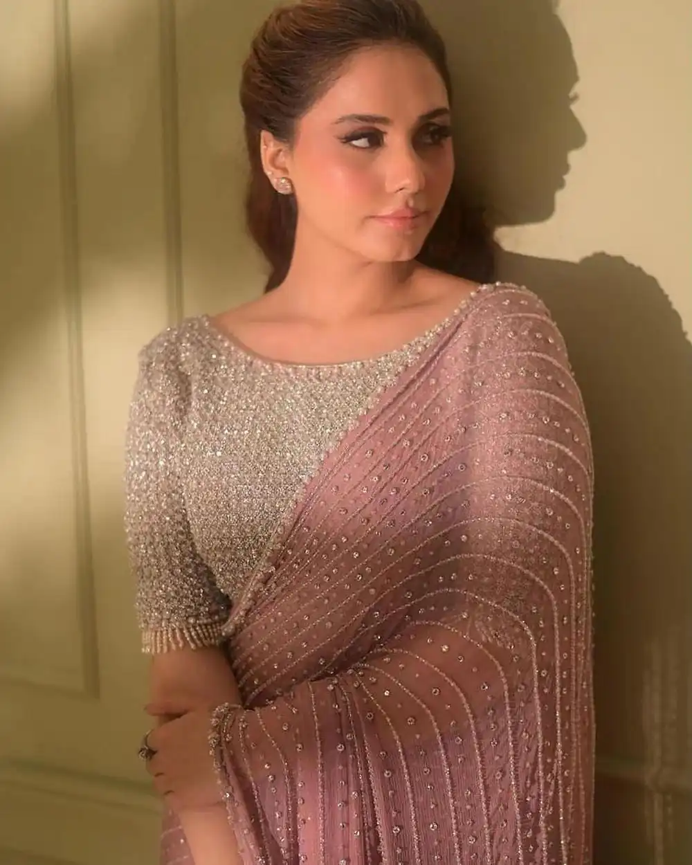 DF 3452 Pink Color Faux Georgette Embroidery Sequins Multi Work Saree Casual, Wedding, Festive, Events . Expected Delivery  4-6 Working Days @1799/- only                                                                                | Sarees, Bollywood Sarees, Creative Sarees, Designer Sarees, Embroidered Sarees, Ethnic Saree, Modern Digital sarees, Party Wear Sarees