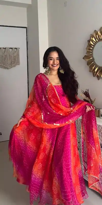 YNF 5010 Peach Color Georgette Floral Print With Lace Touch Up Gown Casual, Wedding, Festive, Events . Expected Delivery  4-6 Working Days @1849/- only      | Gowns, Bollywood Gowns, Creative Gowns, Designer Gowns, Embroidered Gowns, Party Wear Gowns