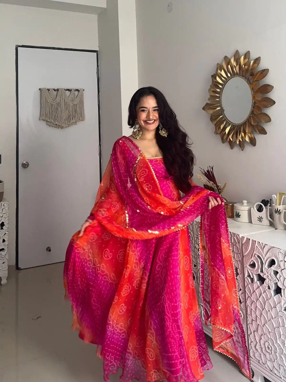 YNF 5010 Peach Color Georgette Floral Print With Lace Touch Up Gown Casual, Wedding, Festive, Events . Expected Delivery  4-6 Working Days @1849/- only      | Gowns, Bollywood Gowns, Creative Gowns, Designer Gowns, Embroidered Gowns, Party Wear Gowns