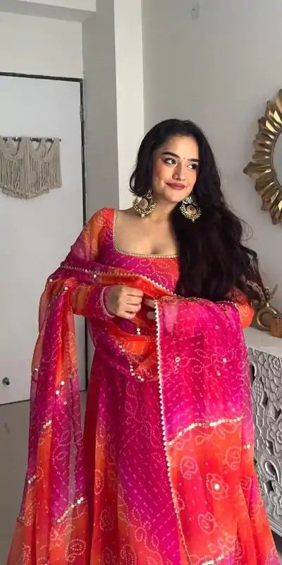 YNF 5010 Peach Color Georgette Floral Print With Lace Touch Up Gown Casual, Wedding, Festive, Events . Expected Delivery  4-6 Working Days @1849/- only      | Gowns, Bollywood Gowns, Creative Gowns, Designer Gowns, Embroidered Gowns, Party Wear Gowns