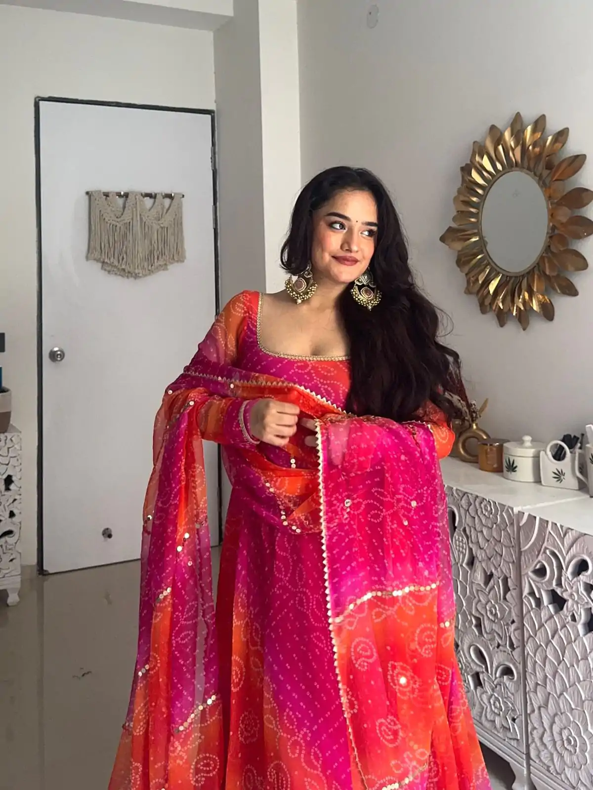 YNF 5010 Peach Color Georgette Floral Print With Lace Touch Up Gown Casual, Wedding, Festive, Events . Expected Delivery  4-6 Working Days @1849/- only      | Gowns, Bollywood Gowns, Creative Gowns, Designer Gowns, Embroidered Gowns, Party Wear Gowns