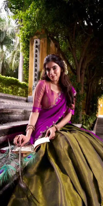 LNB 2009 Pink Discover elegance in Pink Kanchipuram Weaving Lehenga Choli, featuring stunning zari work and comfortable fit. Enhance your wardrobe today! | Lehenga, Bollywood Lehenga, Creative Lehenga, Designer Lehenga, Embroidered Lehenga, Party Wear Lehenga