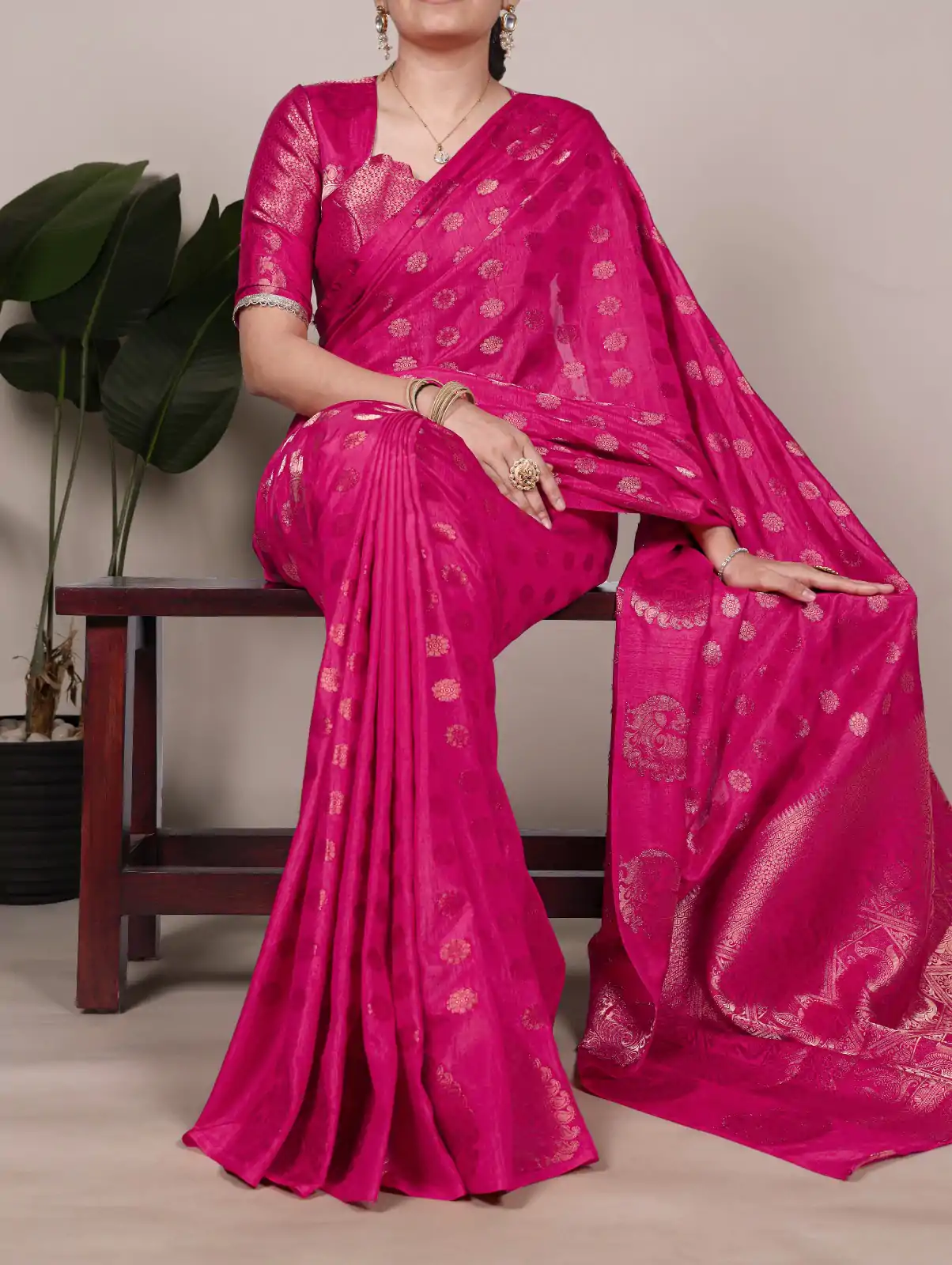 YNF 7904 Pink Color Roop Silk Zari Weaving Work Saree Casual, Wedding, Festive, Events . Expected Delivery  4-6 Working Days @1749/- only                                                                                | Sarees, Bollywood Sarees, Creative Sarees, Designer Sarees, Embroidered Sarees, Ethnic Saree, Modern Digital sarees, Party Wear Sarees