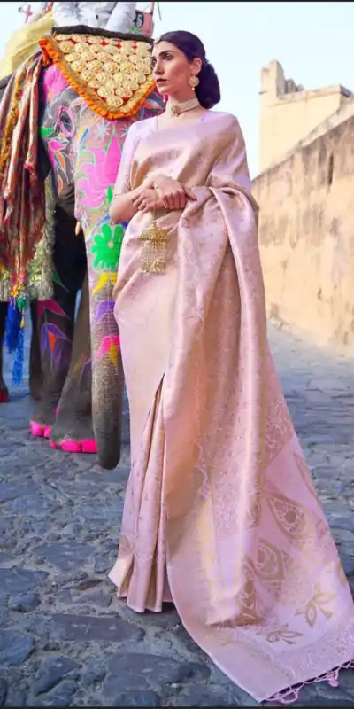 KP 5013 Pink Soft Lichi Silk Jacquard Work With Designer Work Saree Special Price ₹1399. Delivery 4-6 Working Days. Shop now. | Sarees, Bollywood Sarees, Creative Sarees, Designer Sarees, Embroidered Sarees, Ethnic Saree, Modern Digital sarees, Party Wear Sarees