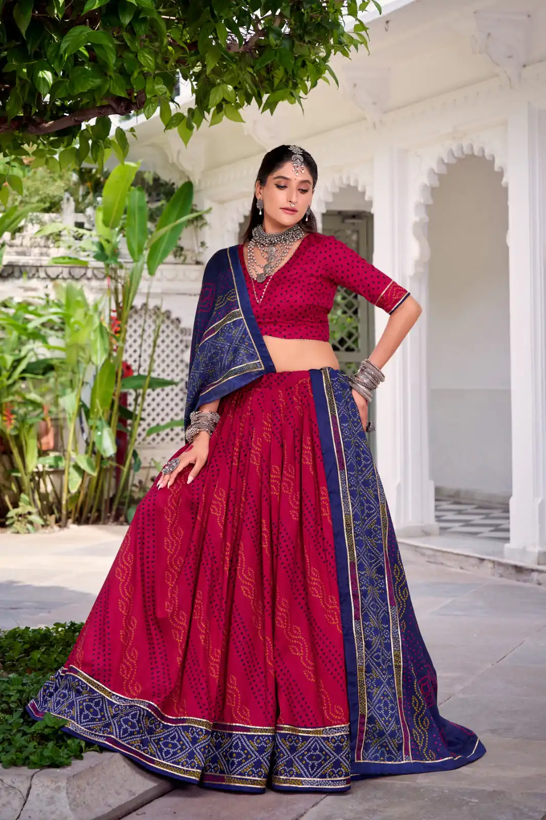 LNB 1250 Pink Color Tasar Silk Bandhej Print With Gotta Patti Lace Lehenga Choli Festive Party Wedding, Events etc. Delivery 4-6 Working Days @2149/- | Lehenga, Bollywood Lehenga, Creative Lehenga, Designer Lehenga, Embroidered Lehenga, Party Wear Lehenga