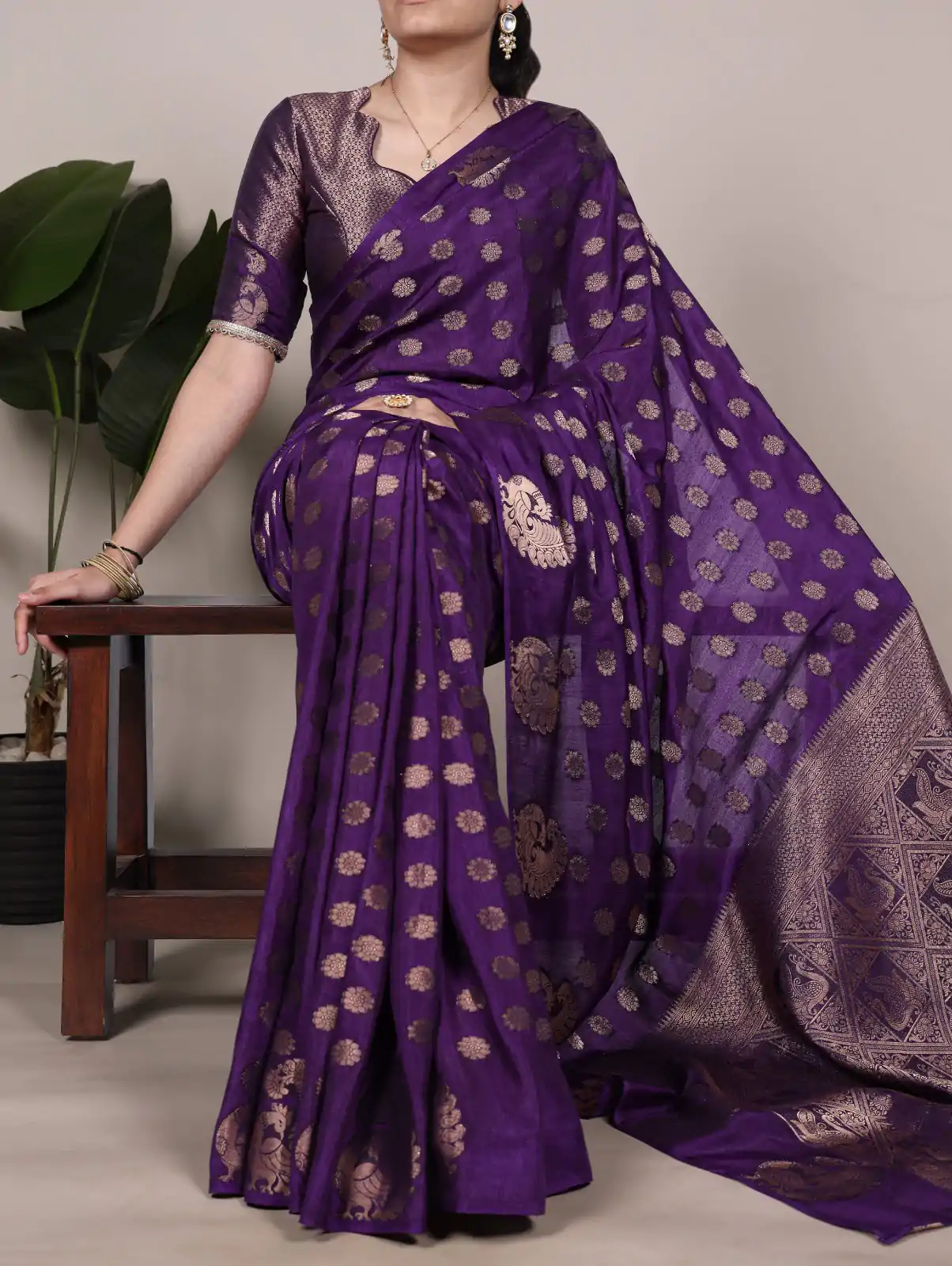 YNF 7904 Purple Color Roop Silk Zari Weaving Work Saree Casual, Wedding, Festive, Events . Expected Delivery  4-6 Working Days @1749/- only                                                                                | Sarees, Bollywood Sarees, Creative Sarees, Designer Sarees, Embroidered Sarees, Ethnic Saree, Modern Digital sarees, Party Wear Sarees