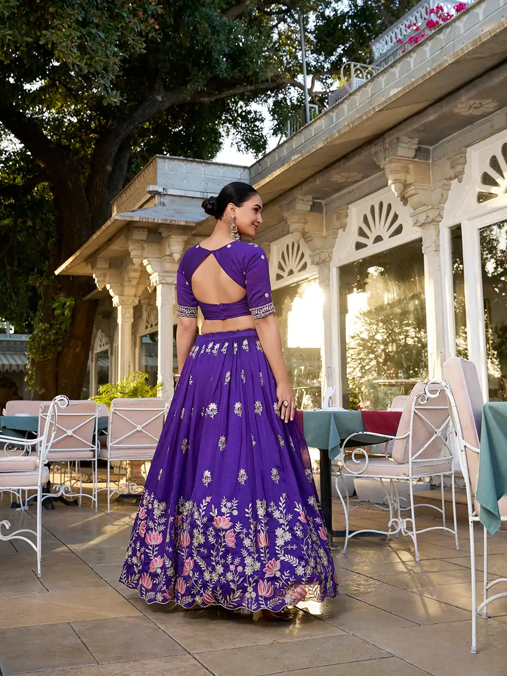 LNB 1414 Purple Color Vichitra Silk Sequins and Thread Embroidery Work Lehenga Choli Wedding, Party, Festive, Events Etc. Delivery 4-6 Working Days Rs 3399 | Lehenga, Bollywood Lehenga, Creative Lehenga, Designer Lehenga, Embroidered Lehenga, Party Wear Lehenga