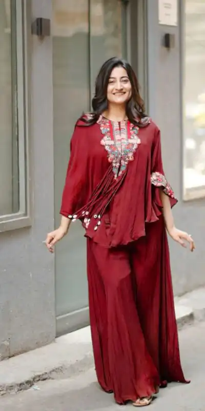 BE 349 Red Color Air Tex Chinon Sequence Embroidered Work Salwar Suit Casual, Wedding, Festive, Events . Expected Delivery  4-6 Working Days @1999/- only      | Jump Suits, Salwar suit, Casual Suits, Creative suits, Designer Suits, Palazzo Suits, Party Wear Suits, Patiala Suits, Straight Suits