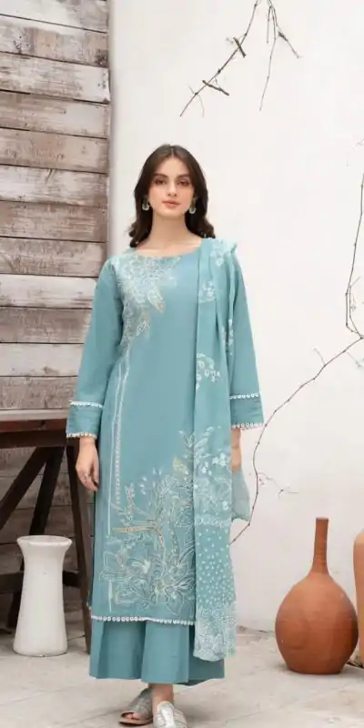 LG 1987 Sky Blue Color Roman Silk Sequence Embroidery Work Salwar Suit Casual, Wedding, Festive, Events . Expected Delivery  4-6 Working Days @1949/- only      | Jump Suits, Salwar suit, Casual Suits, Creative suits, Designer Suits, Palazzo Suits, Party Wear Suits, Patiala Suits, Straight Suits
