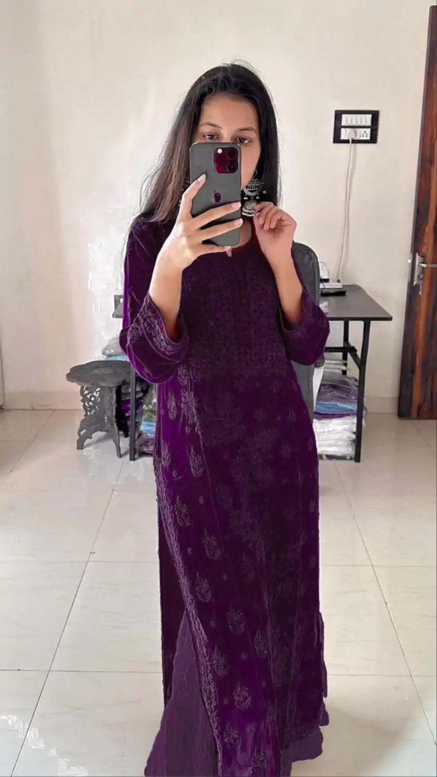 BE 354 Wine Color Georgette With Embroidery Work Salwar Suit Casual, Wedding, Festive, Events . Expected Delivery  4-6 Working Days @1899/- only      | Jump Suits, Salwar suit, Casual Suits, Creative suits, Designer Suits, Palazzo Suits, Party Wear Suits, Patiala Suits, Straight Suits