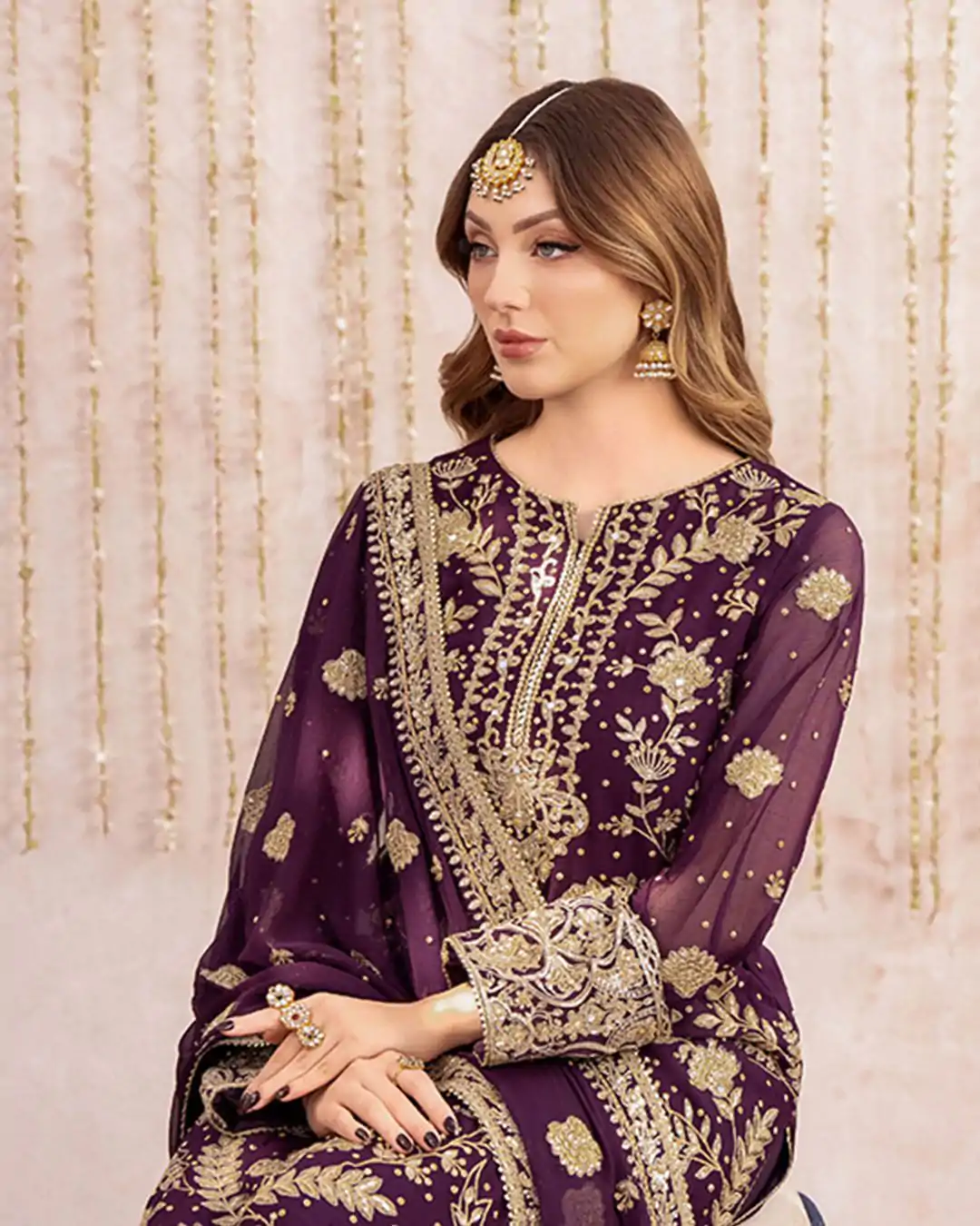 LG 1986 Wine Color Georgette Sequence Embroidery Work Salwar Suit Casual, Wedding, Festive, Events . Expected Delivery  4-6 Working Days @2049/- only      | Jump Suits, Salwar suit, Casual Suits, Creative suits, Designer Suits, Palazzo Suits, Party Wear Suits, Patiala Suits, Straight Suits