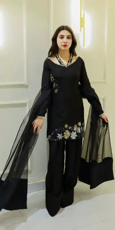 NSR 856 Black in Natural Crep Silk With Embroidery Sequence Work with Full Sleeve Lace Work & Lace Border Salwar Suit . Get it for ₹1799. Delivery 4-6 | Jump Suits, Tops & Bottoms, Track Suits, Salwar suit, Casual Suits, Creative suits, Designer Suits, Palazzo Suits, Party Wear Suits, Patiala Suits, Straight Suits, Trendy Wear