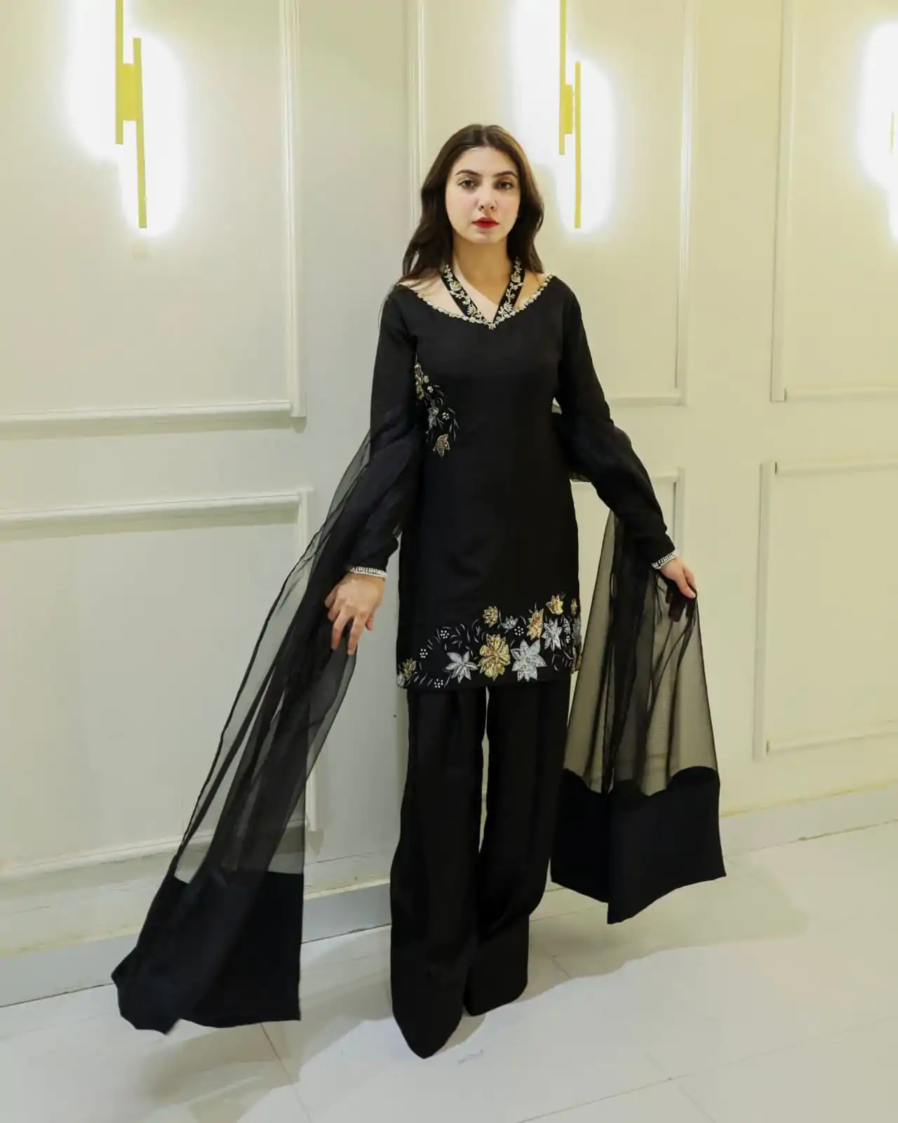 NSR 856 Black in Natural Crep Silk With Embroidery Sequence Work with Full Sleeve Lace Work & Lace Border Salwar Suit . Get it for ₹1799. Delivery 4-6 | Jump Suits, Tops & Bottoms, Track Suits, Salwar suit, Casual Suits, Creative suits, Designer Suits, Palazzo Suits, Party Wear Suits, Patiala Suits, Straight Suits, Trendy Wear