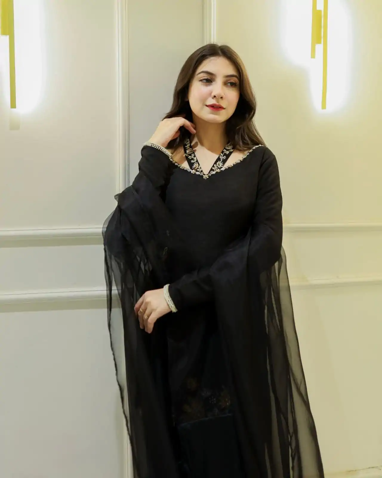 NSR 856 Black in Natural Crep Silk With Embroidery Sequence Work with Full Sleeve Lace Work & Lace Border Salwar Suit . Get it for ₹1799. Delivery 4-6 | Jump Suits, Tops & Bottoms, Track Suits, Salwar suit, Casual Suits, Creative suits, Designer Suits, Palazzo Suits, Party Wear Suits, Patiala Suits, Straight Suits, Trendy Wear