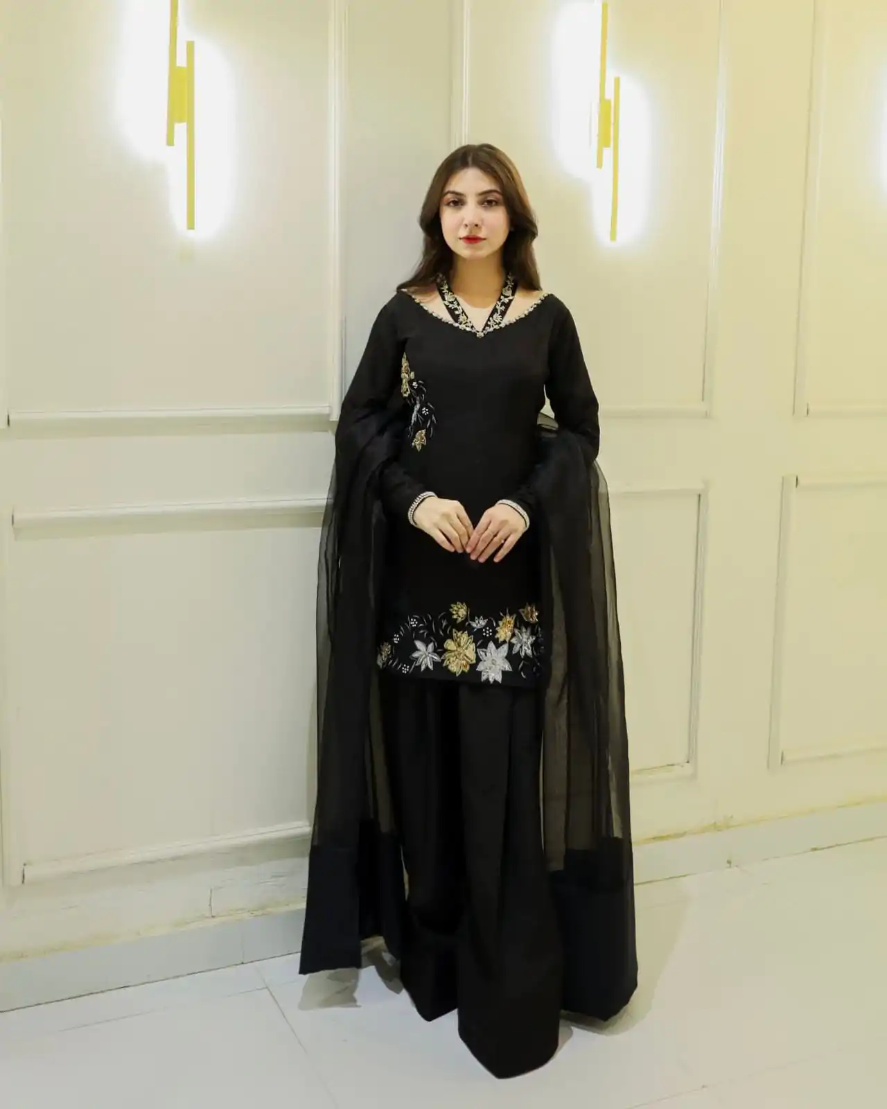NSR 856 Black in Natural Crep Silk With Embroidery Sequence Work with Full Sleeve Lace Work & Lace Border Salwar Suit . Get it for ₹1799. Delivery 4-6 | Jump Suits, Tops & Bottoms, Track Suits, Salwar suit, Casual Suits, Creative suits, Designer Suits, Palazzo Suits, Party Wear Suits, Patiala Suits, Straight Suits, Trendy Wear