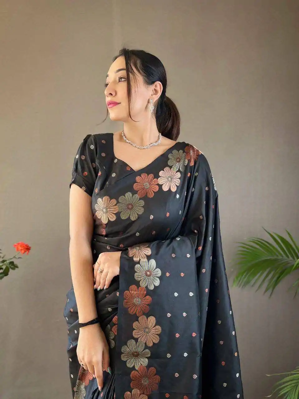 KP 6003 Black Soft Lichi Silk Cloth Lace Work & Lace Border Saree in Best Price ₹1399. Delivery 4-6 Working Days. Shop now. | Sarees, Bollywood Sarees, Creative Sarees, Designer Sarees, Embroidered Sarees, Ethnic Saree, Modern Digital sarees, Party Wear Sarees