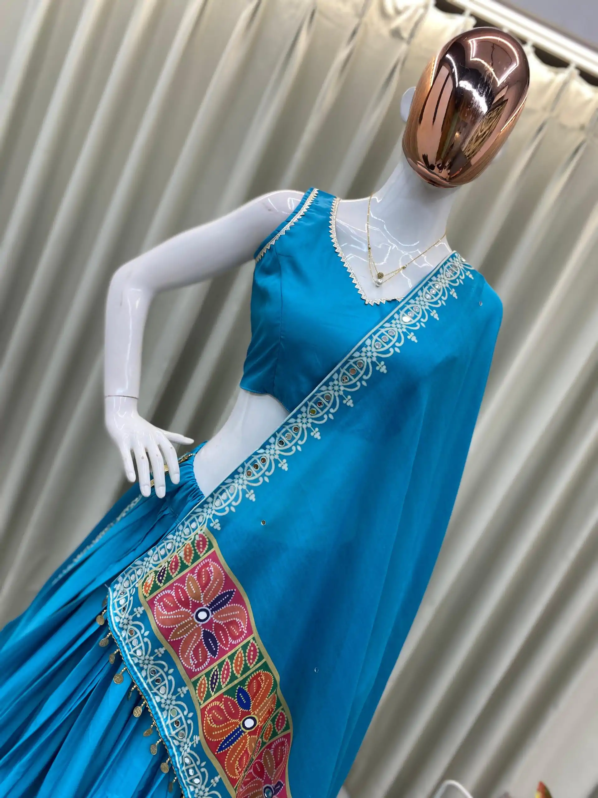 BE 393 Blue Crape Silk Lehenga Choli Perfect for Wedding, Party, Engagement, Anniversary, Traditional Day Get it for ₹1999. Delivery 4-6 Working | Lehenga, Bollywood Lehenga, Creative Lehenga, Designer Lehenga, Embroidered Lehenga, Party Wear Lehenga