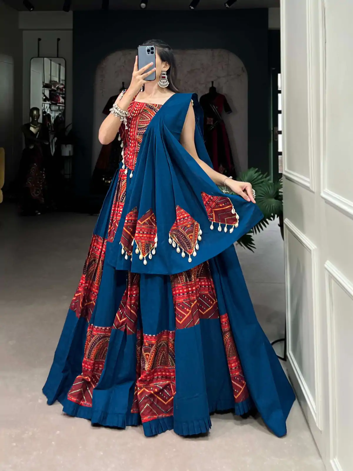 LNB 1696 Blue Pure Cotton Lehenga Choli Perfect for Wedding, Party, Pooja, Housewarming, Baisakhi Special Price ₹3499. Delivery 4-6 Working Days. | Lehenga, Bollywood Lehenga, Creative Lehenga, Designer Lehenga, Embroidered Lehenga, Party Wear Lehenga