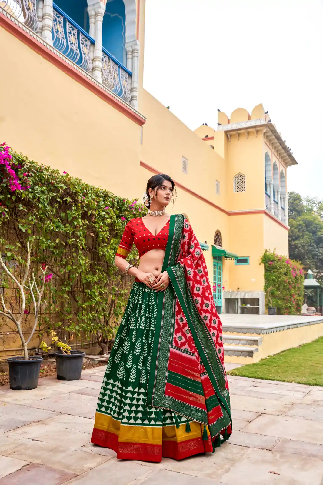 LNB 1200 Green Color Tushar Silk Print With Foil Work Lehenga Choli Wedding, Party, Festive, Events Etc. Delivery 4-6 Working Days Rs 3199 | Lehenga, Bollywood Lehenga, Creative Lehenga, Designer Lehenga, Embroidered Lehenga, Party Wear Lehenga
