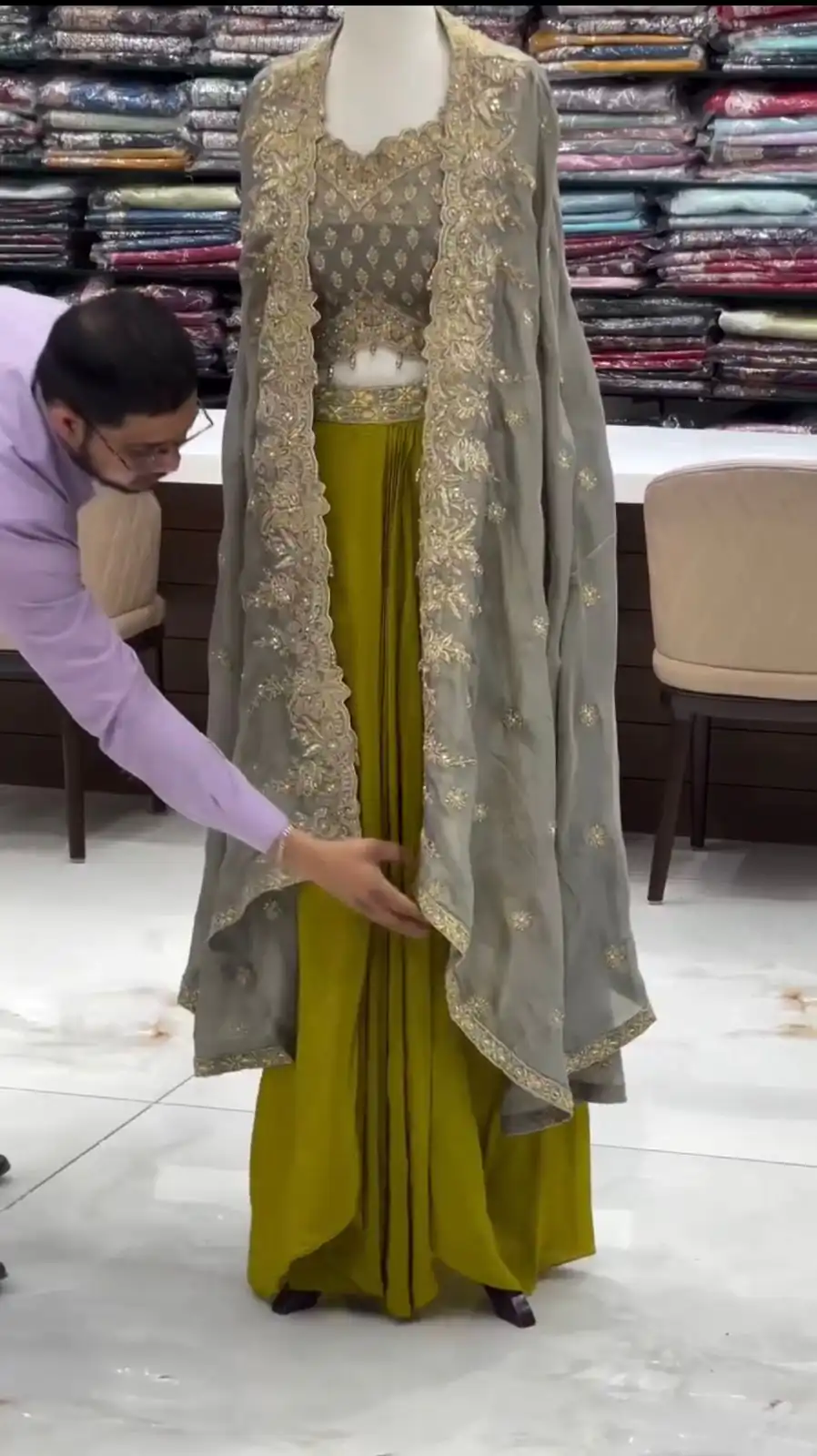 RTC 6493 Grey American Crep With Designer Work Dhoti Suit. Wedding, Party, Festive, Events Festive Deal ₹2149. Delivery 4-6 Working Days. Shop now. | Jump Suits, Tops & Bottoms, Track Suits, Salwar suit, Casual Suits, Creative suits, Designer Suits, Palazzo Suits, Party Wear Suits, Patiala Suits, Straight Suits, Trendy Wear