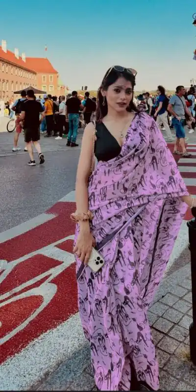 BT 432 Lavender Color Soft Cotton Digital Print Lace Work Saree . Special Price ₹1349. Delivery 4-6 Working Days. Shop now. | Sarees, Bollywood Sarees, Creative Sarees, Designer Sarees, Embroidered Sarees, Ethnic Saree, Modern Digital sarees, Party Wear Sarees