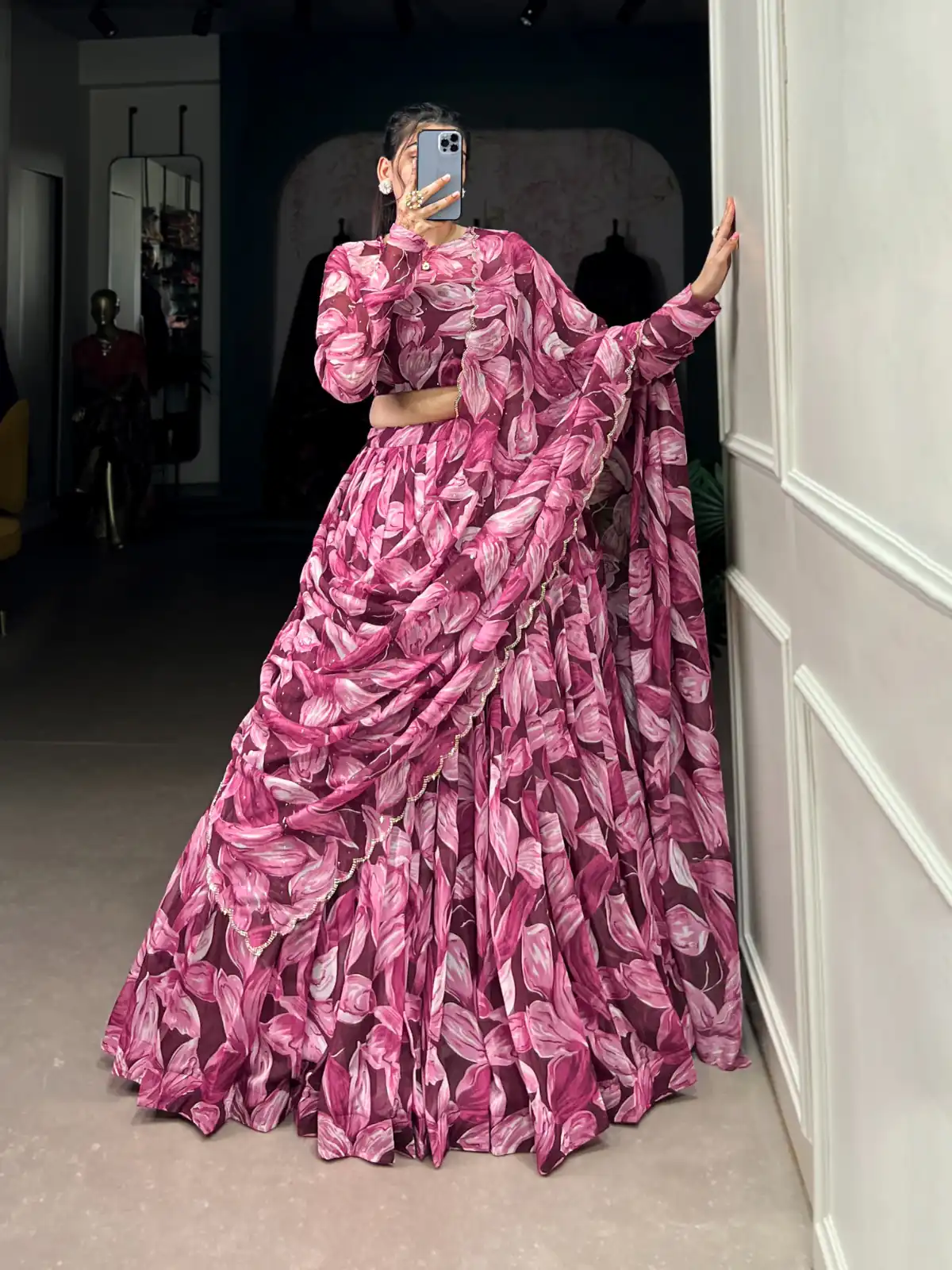 LNB 1027 Maroon Color Tabby Silk Lehenga Choli with Designer Work. Exclusive Offer ₹1999. Delivery 4-6 Working Days. Shop now. | Lehenga, Bollywood Lehenga, Creative Lehenga, Designer Lehenga, Embroidered Lehenga, Party Wear Lehenga