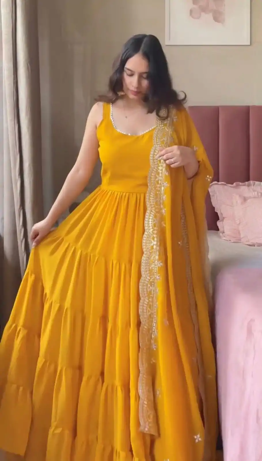 RTC 5925 Mustard Faux Georgette Salwar Suit Perfect for Wedding, Party, Eid, Cultural Events, Traditional Day . Exclusive Offer ₹2099. Delivery 4-6 | Jump Suits, Tops & Bottoms, Track Suits, Salwar suit, Casual Suits, Creative suits, Designer Suits, Palazzo Suits, Party Wear Suits, Patiala Suits, Straight Suits, Trendy Wear